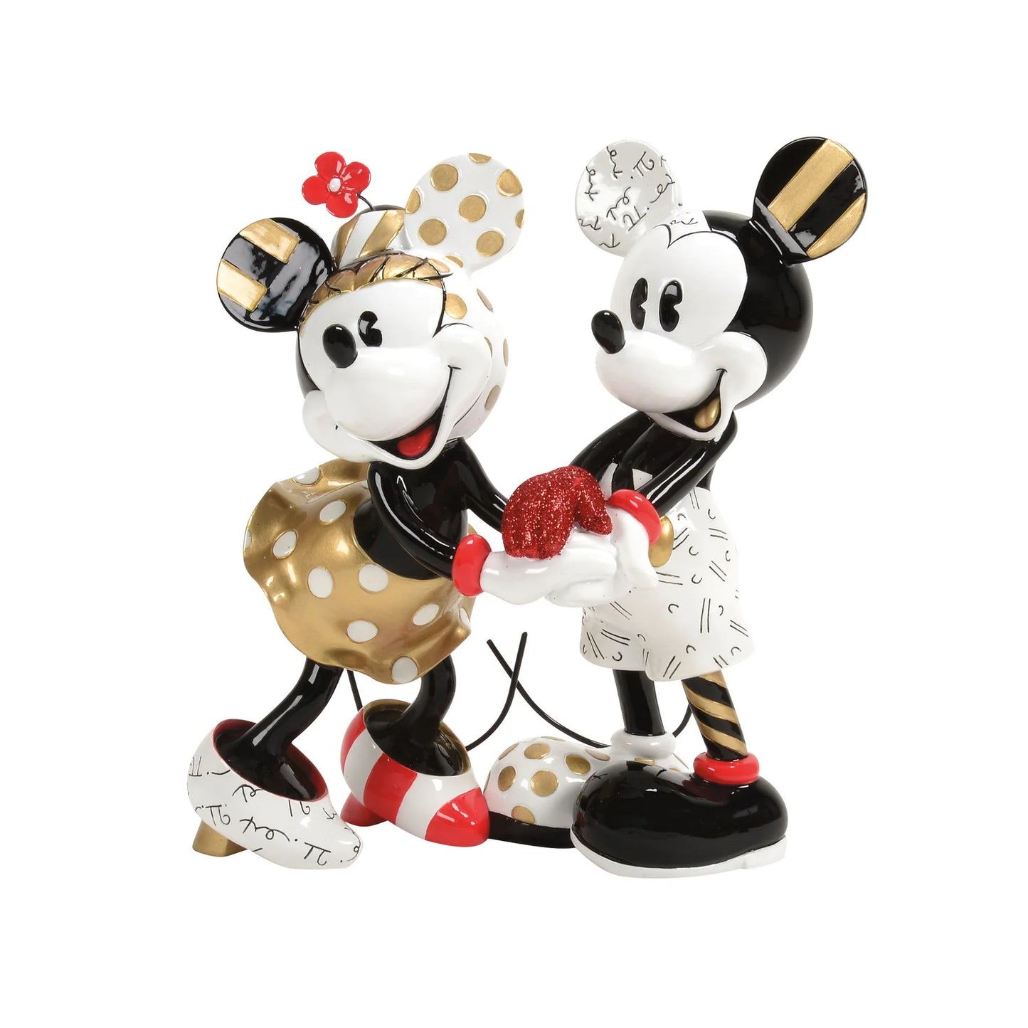 Figura Mickey y Minnie Midas Recolor Enesco 20 cm