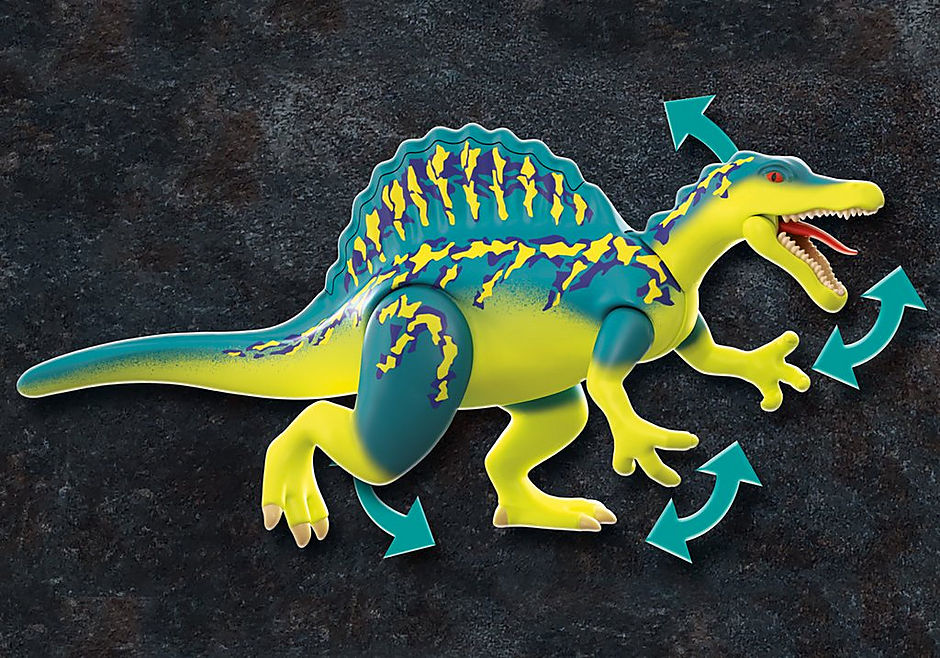 Playmobil spinosaurus: doble poder de defensa