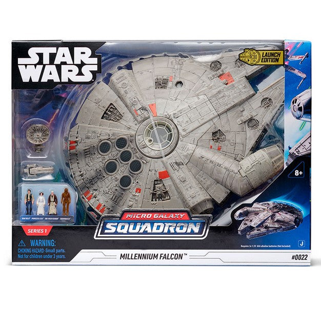 Figura star wars halcon milenario con luz y sonido