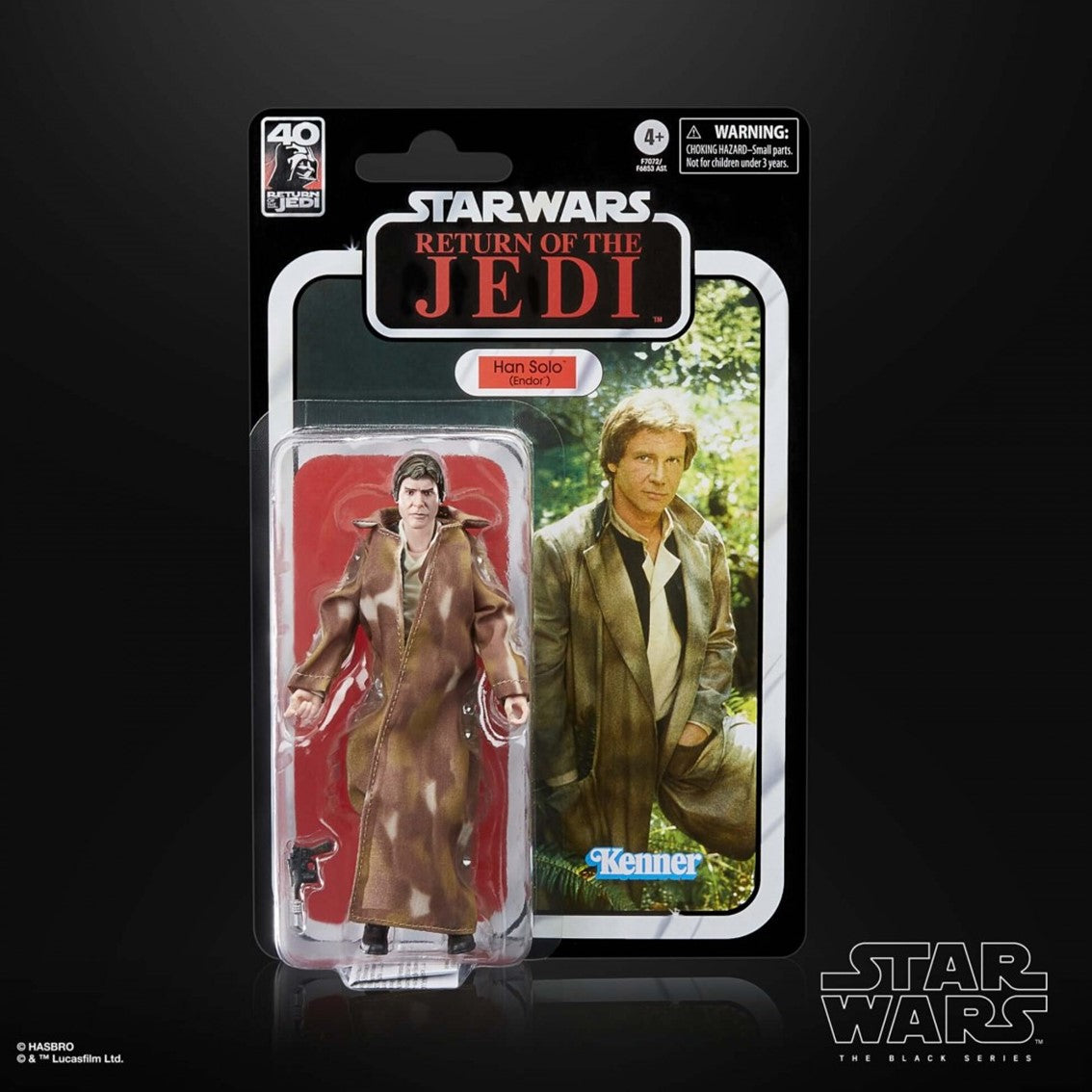 Figura hasbro the black series star wars - han solo (endor)