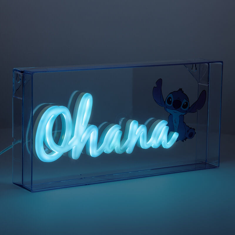 Lampara led neón paladone stitch ohana