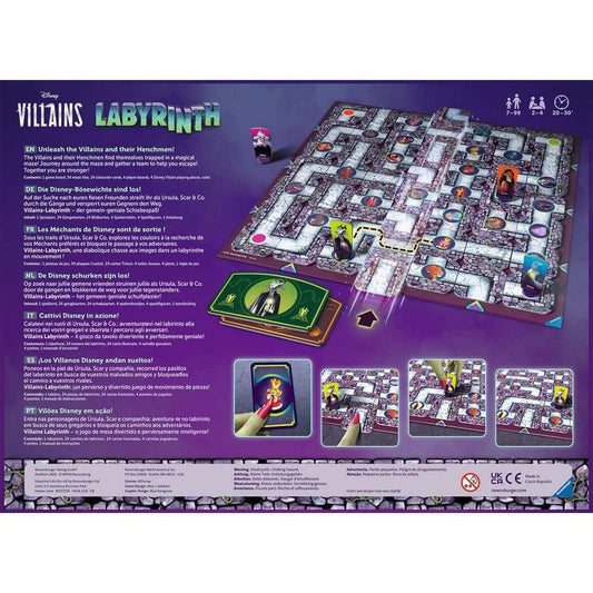 Juego de mesa ravensburger labyrinth disney villains