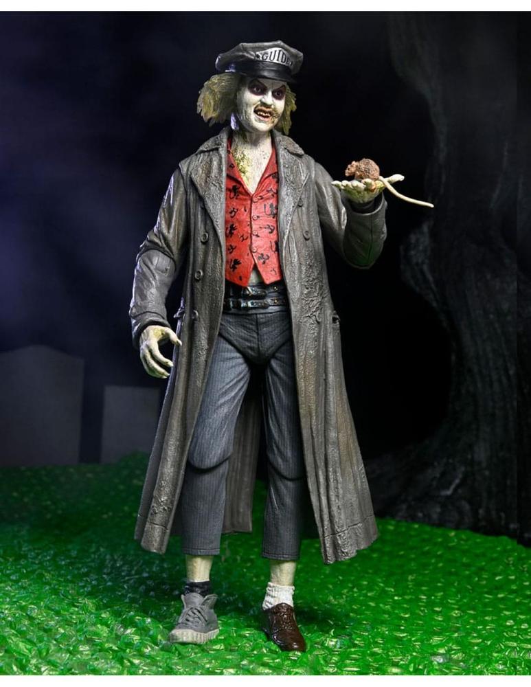 Ultimate beetlejuice tour guide the bio - exorcist scale action fig. 18 cm beetlejuice 1988