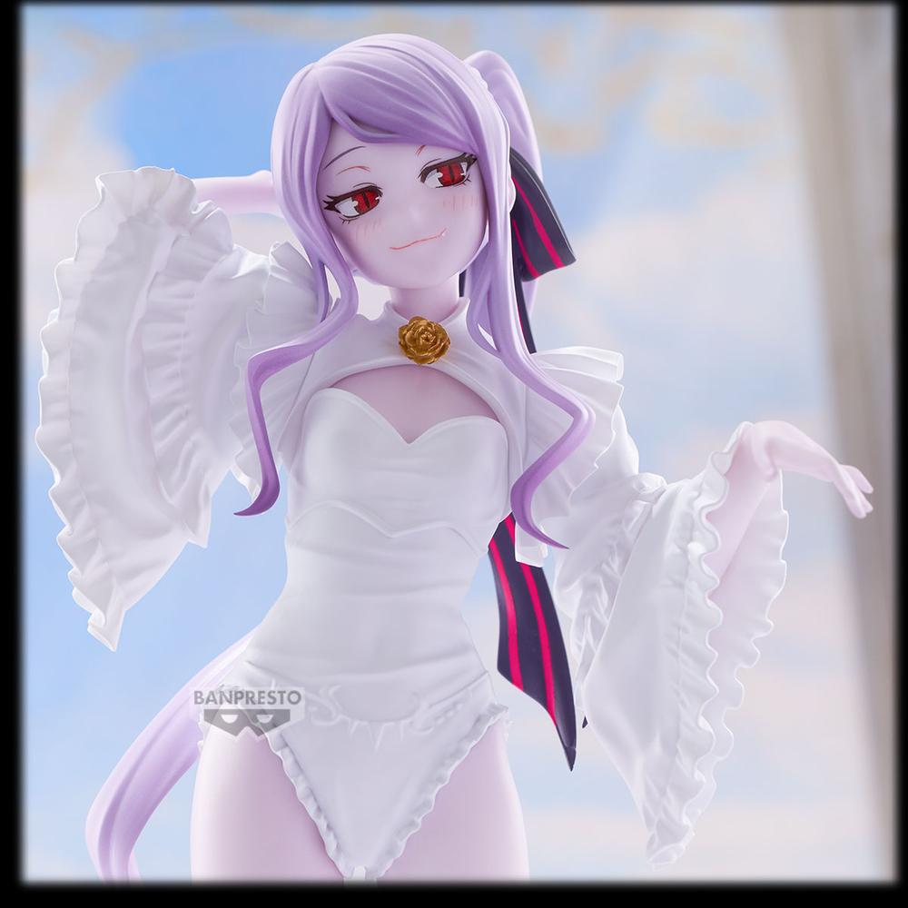 Figura banpresto overlord glitter&glamours - shalltear - wedding ver.