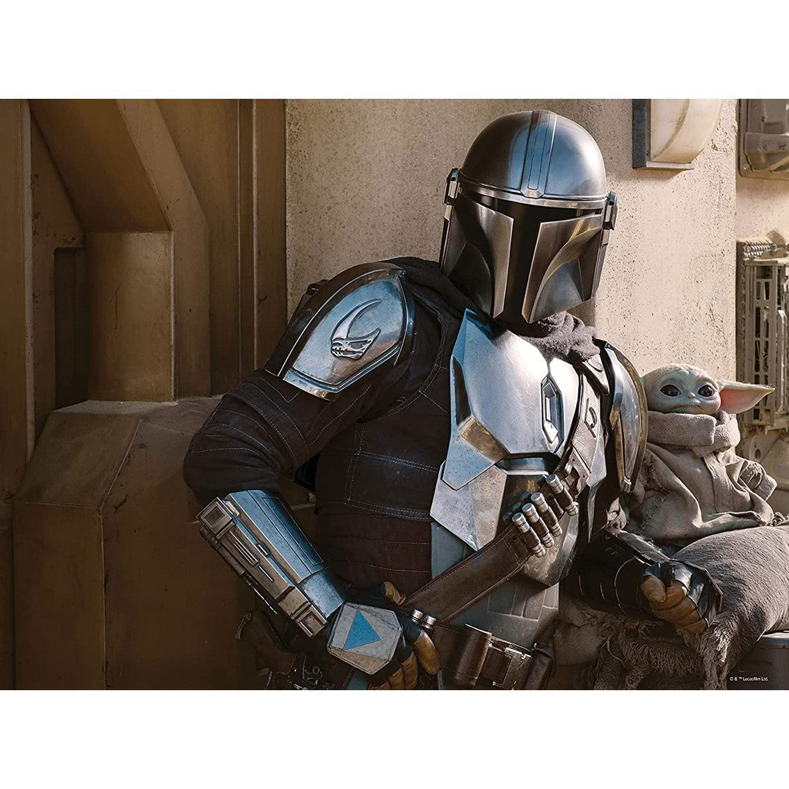 Puzle lenticular prime 3d 500 piezas the mandalorian el mandaloriano mando & grogu
