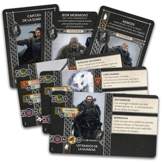 Juego de mesa cancion de hielo y fuego: pack de faccion guardia de la noche pegi 14