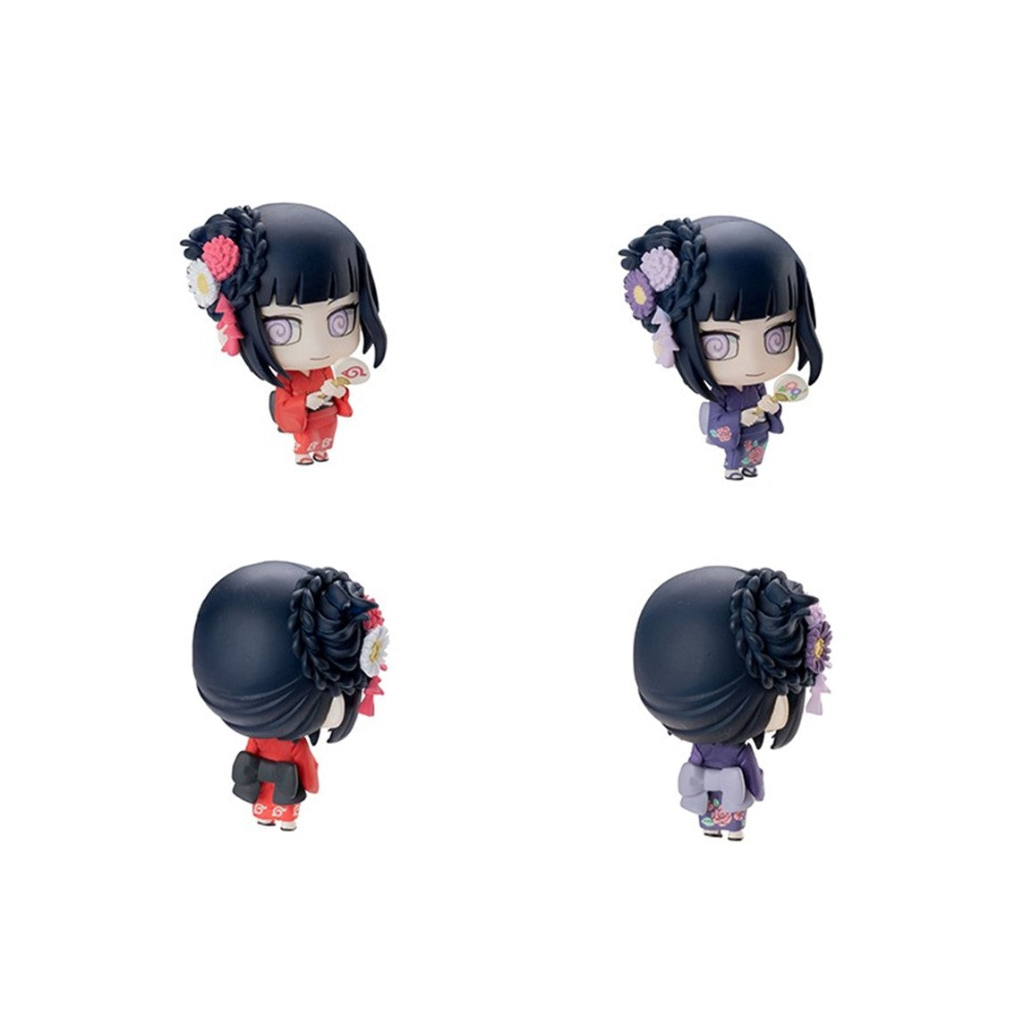 Set figuras con postales megahouse naruto shippuden petit chara land 10th anniversary