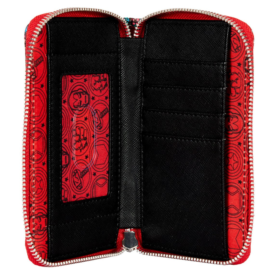 Cartera monedero loungefly funko marvel avengers tattoo zip around wallet