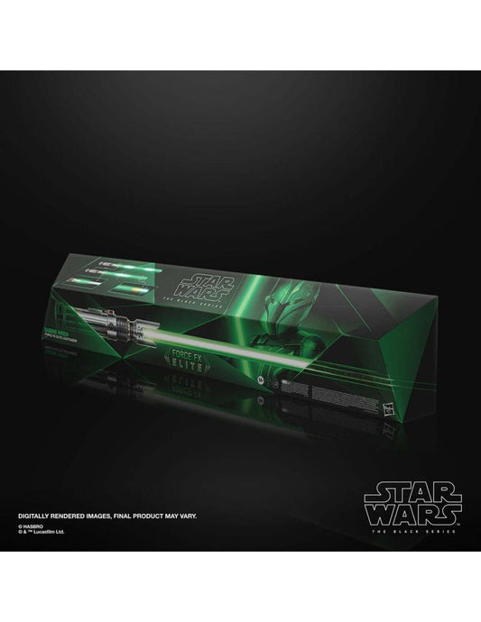 Replica sable de luz hasbro star wars black series force fx elite sabine wren