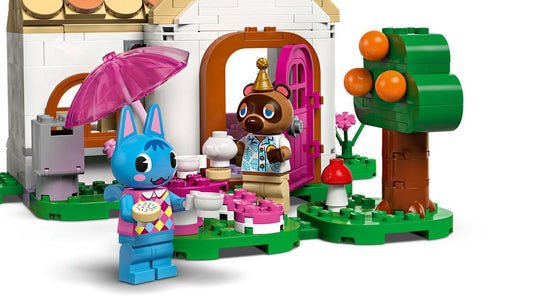Lego animal crossing mininook y la casa de minina