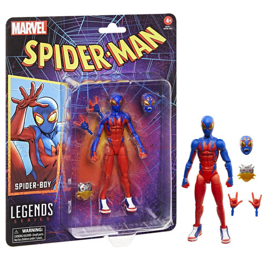 Figura hasbro marvel legends series spider - man spider - boy