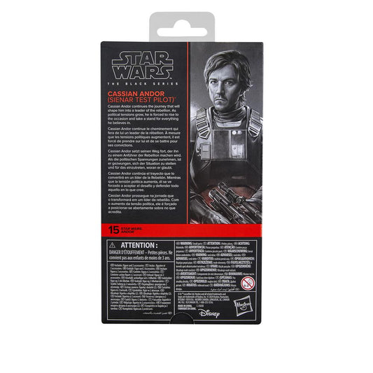 Figura hasbro star wars the black series cassian andor (sienar test pilot)