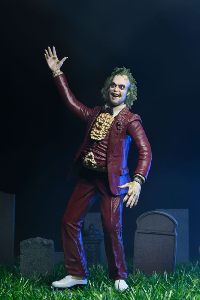 Beetlejuice red tuxedo scale action fig. 18 cm beetlejuice (1988)