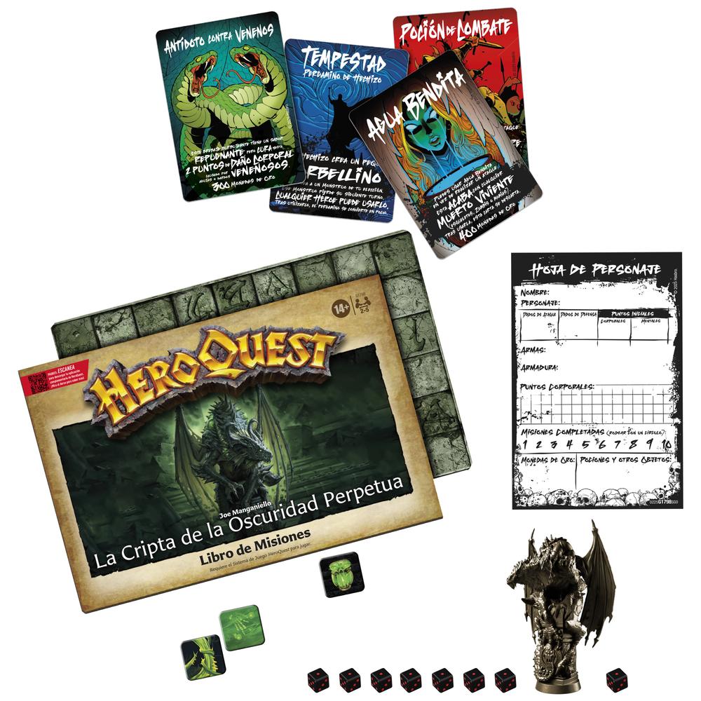 Expansion juego de mesa heroquest la cripta de la oscuridad perpetua
