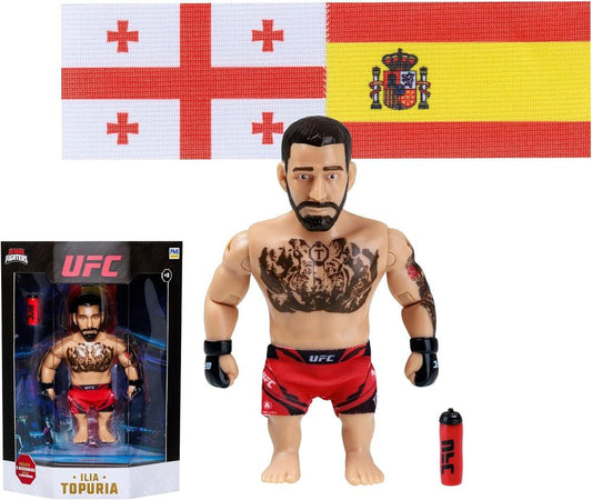 Ufc leyendas: maxi figura articulada + accesorios surtido - ilia topuria