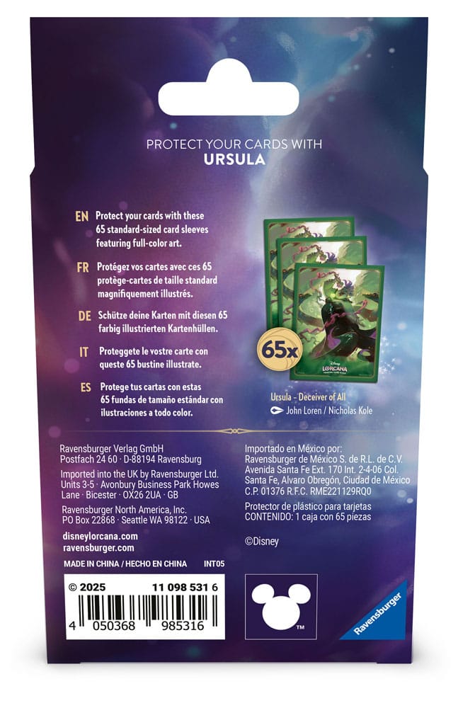 Fundas de cartas disney lorcana ursula (65)