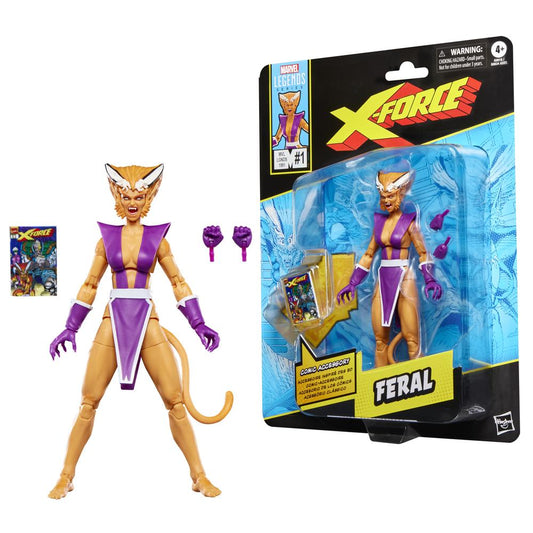 Figura hasbro marvel legends series x - force feral