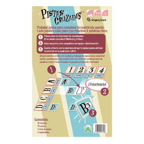 Juego de mesa pistas cruzadas