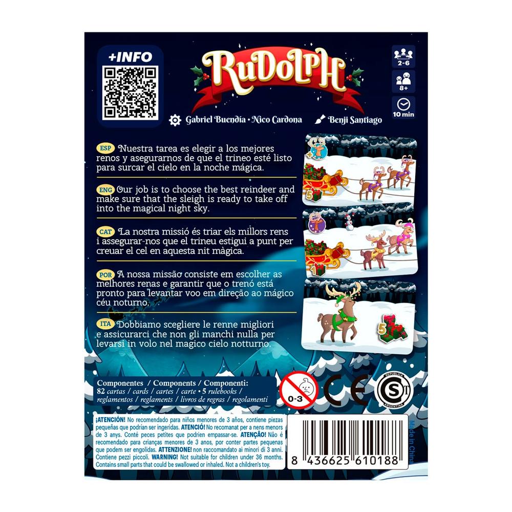 Juego de mesa rudolph pocket