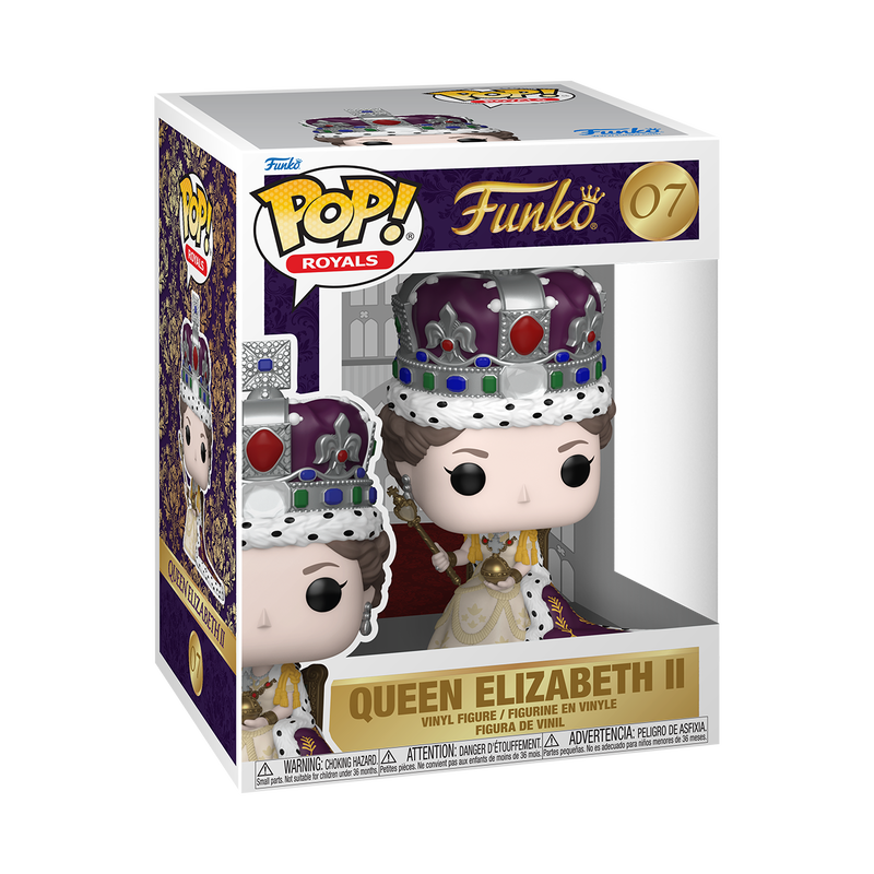 Funko pop premium reina isabel ii (coronacion)