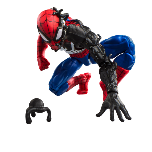 Figura hasbro marvel legends series secret wars spider - man (alien costume)