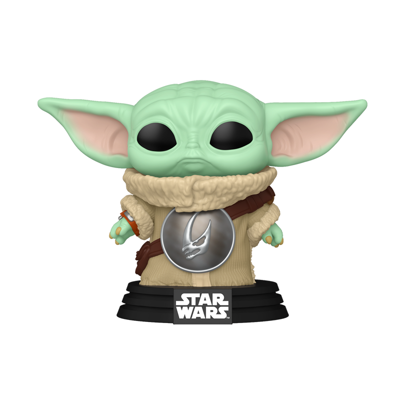 Funko pop star wars grogu with mudhorn chest armor