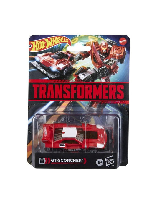 Figura hasbro transformers x hot wheels gt - scorcher