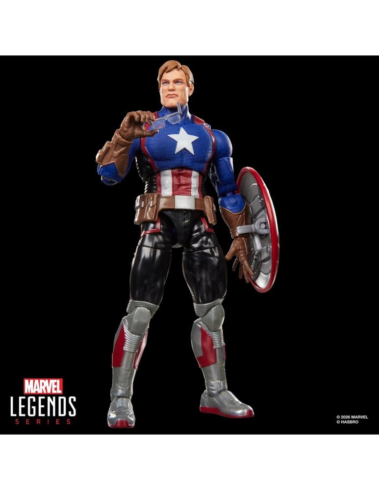 Figura hasbro marvel legends series x magic: the gathering capitan america