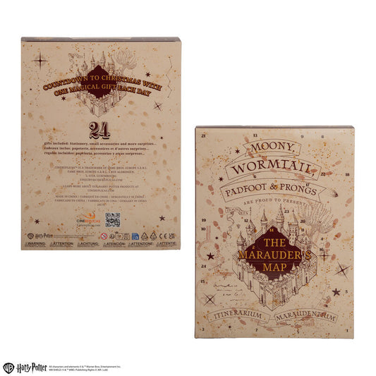 Calendario de adviento cinereplicas harry potter mapa del merodeador