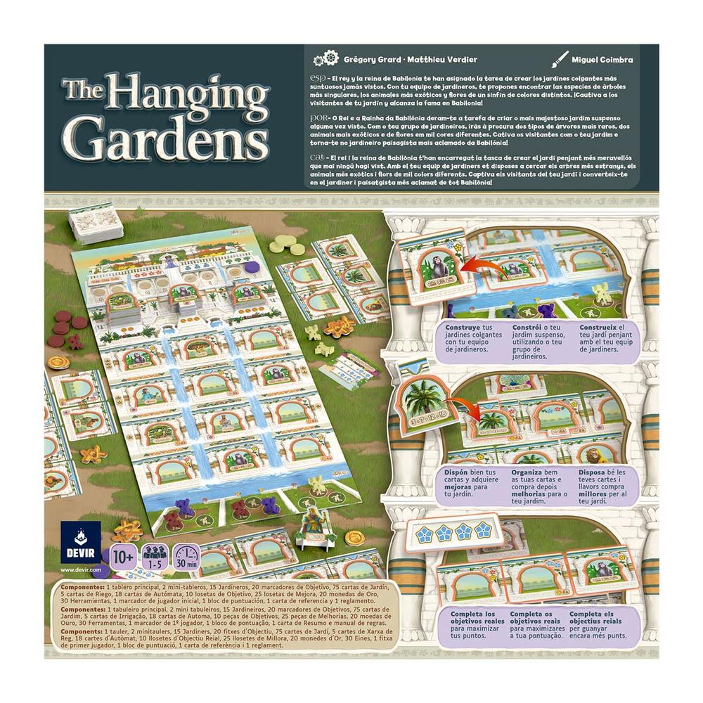 Juego de mesa the hanging gardens