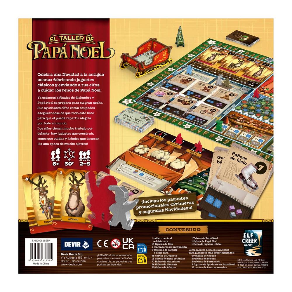 Juego de mesa el taller de papá noel