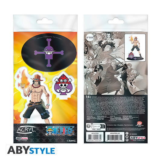 Figura acrilica abystyle one piece portgas d.ace