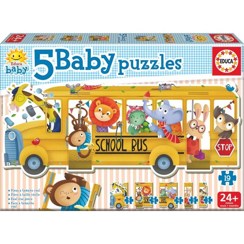 Puzzle School Bus 2-5pzs - imagen 3