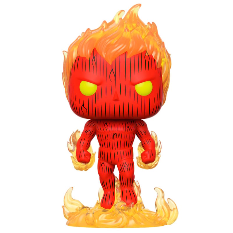 Figura POP Marvel Los 4 Fantasticos La Antorcha Humana - imagen 2