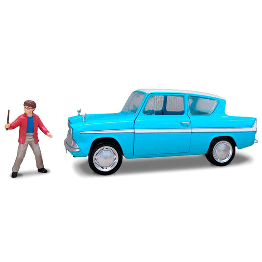 Blister figura Harry + coche Ford Anglia Harry Potter - imagen 3
