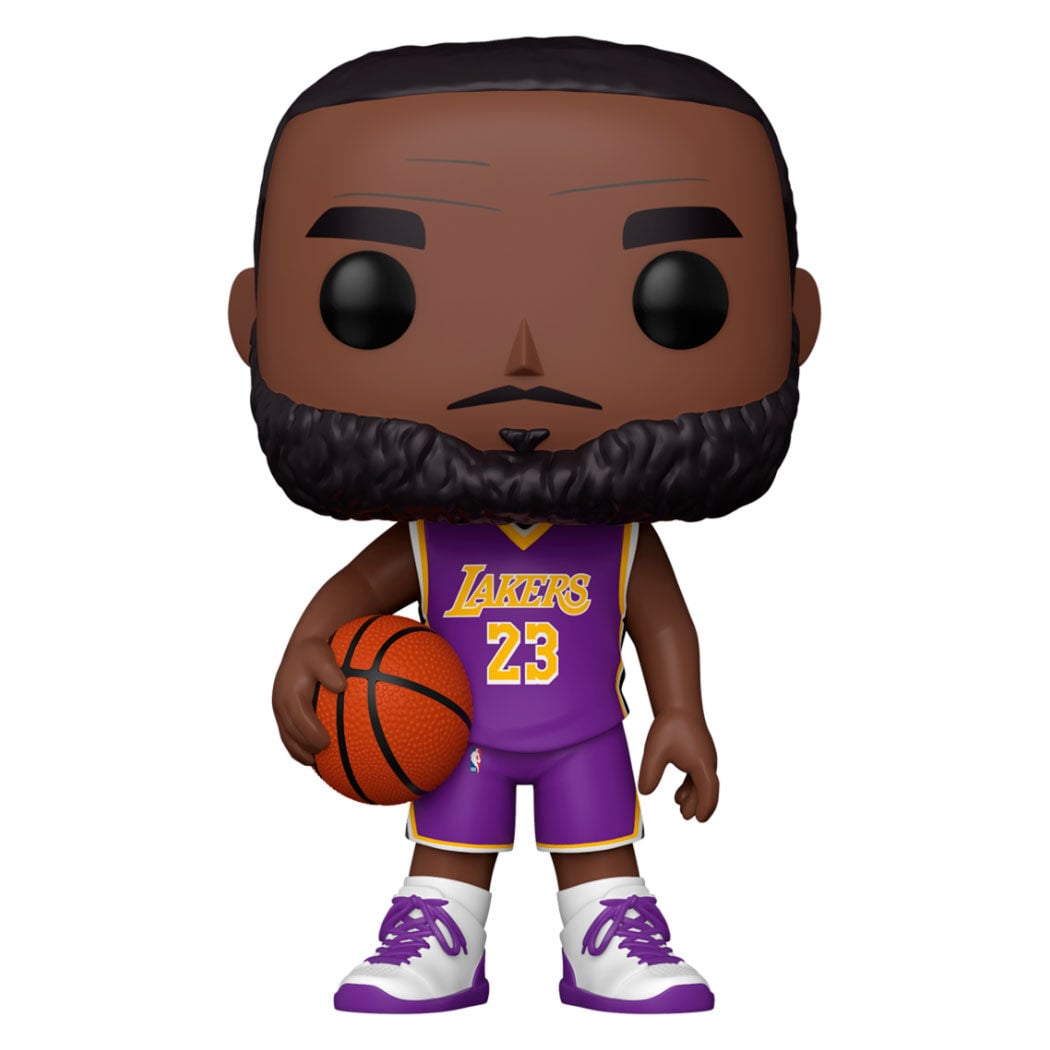 POP NBA Lakers LeBron James Purple Jersey 25cm Figure