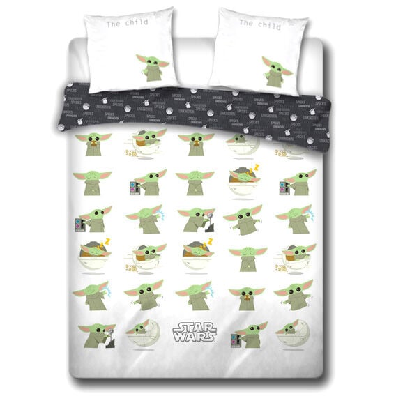 Funda nordica Baby Yoda The Mandalorian Star Wars algodon cama 135cm