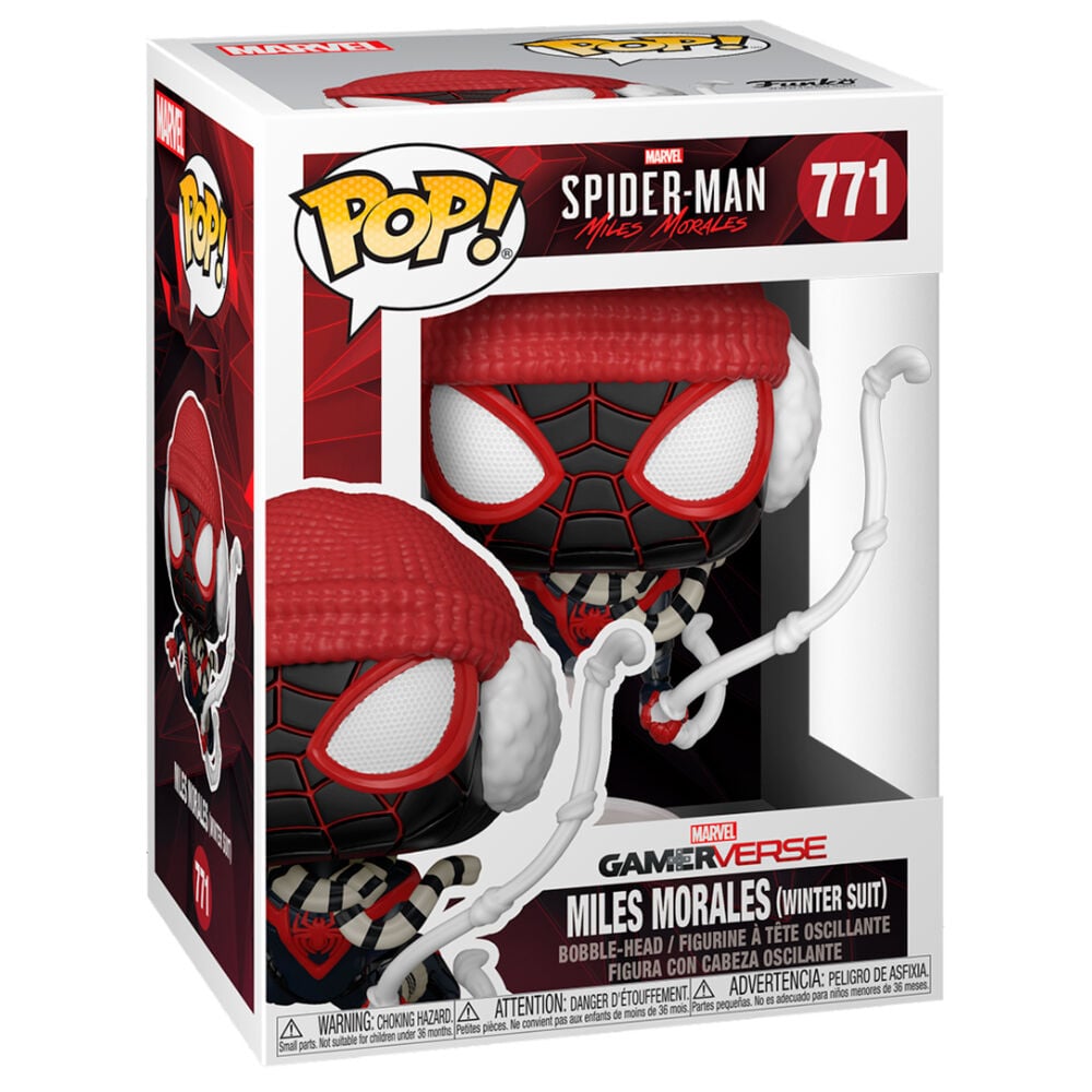Figura POP Marvel Spiderman Miles Morales Winter Suit - imagen 3