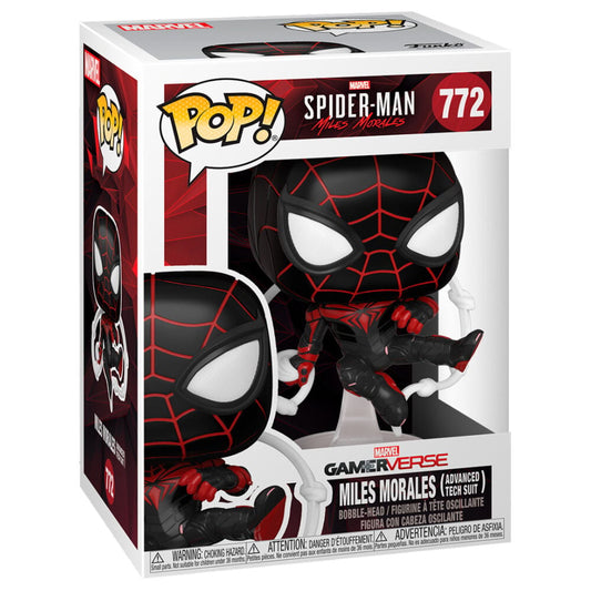 Figura POP Marvel Spiderman Miles Morales Advanced Tech Suit - imagen 2