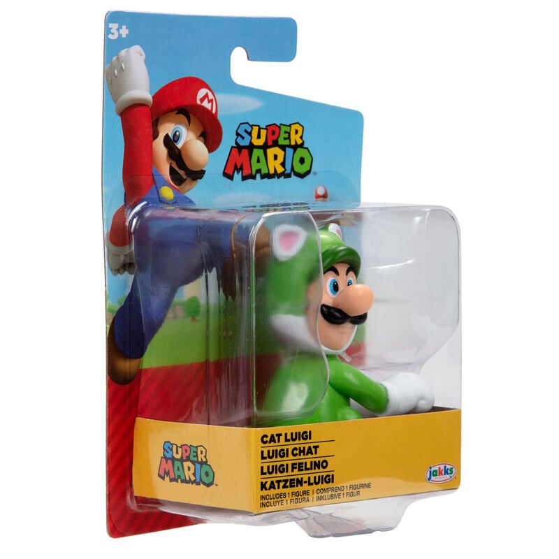 Figura Luigi Felino Super Mario Nintendo 6,5cm - imagen 6