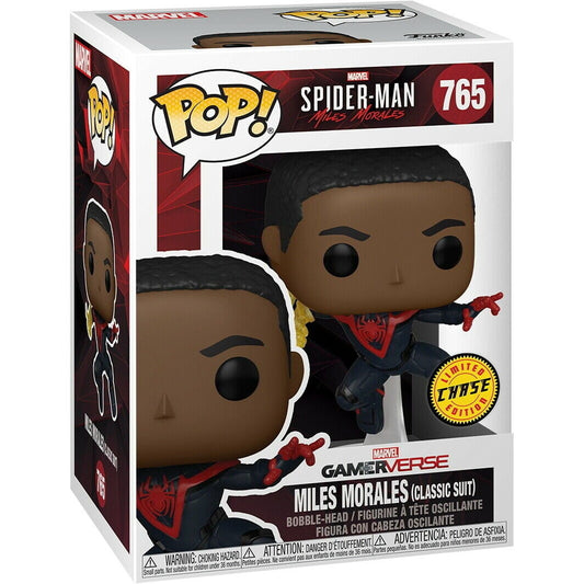 Figura POP Spiderman Miles Morales Classic Suit Chase - imagen 2
