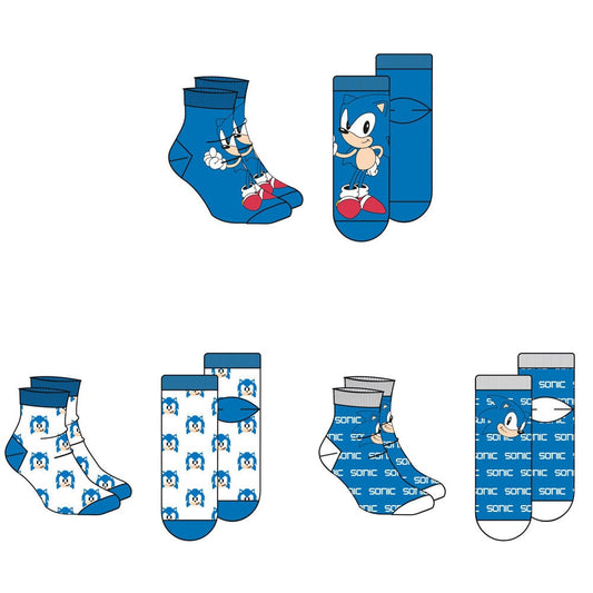 Set 3 calcetines Sonic The Hedgehog adulto surtido - imagen 2