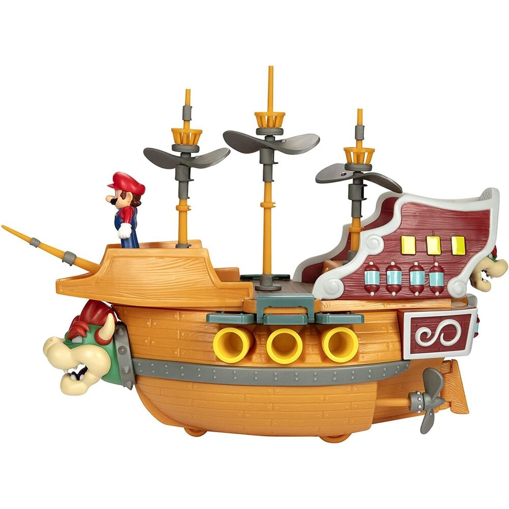Playset Deluxe Aeronave Bowser Super Mario Nintendo - imagen 3