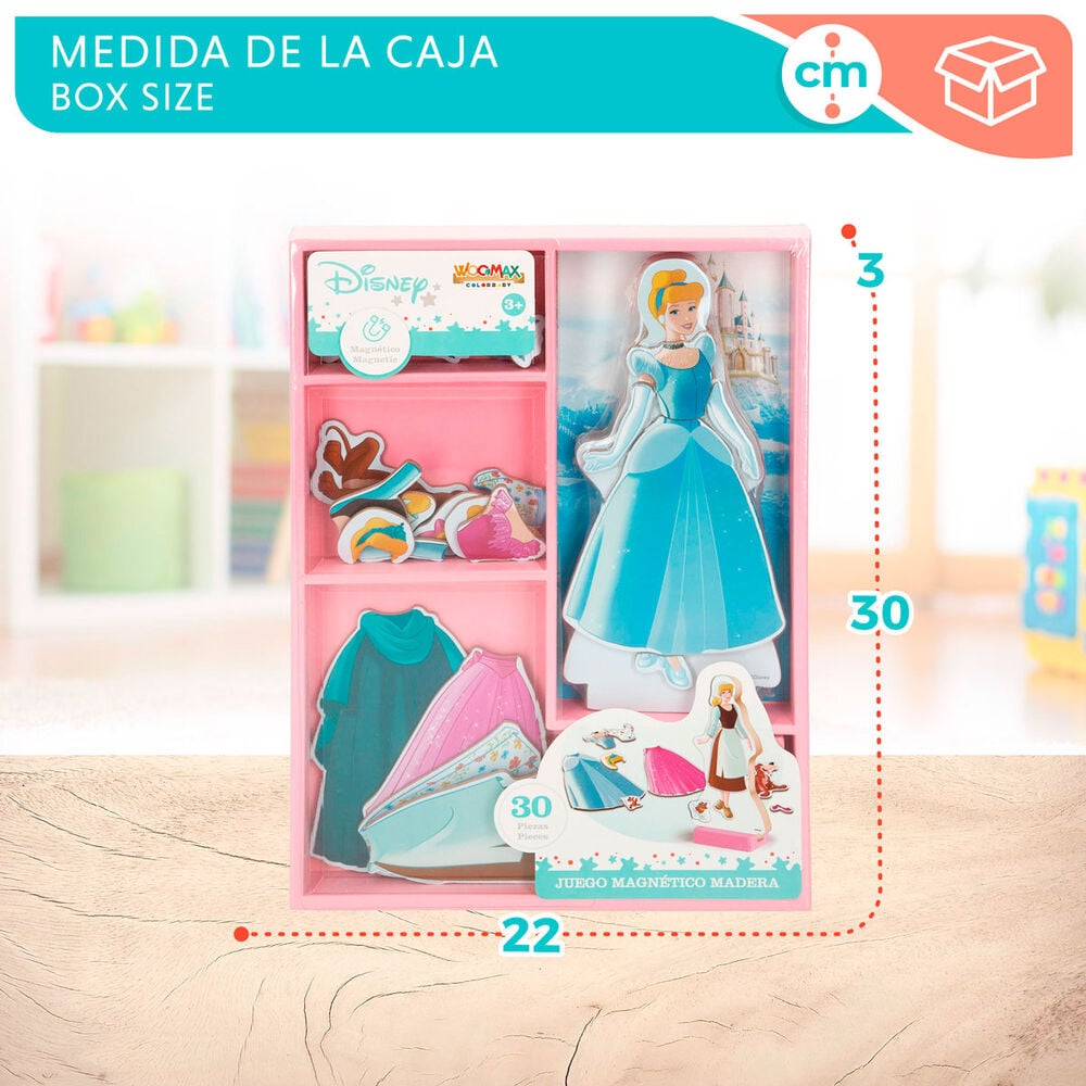 Juego magnetico madera vestidos Cenicienta Disney - imagen 8