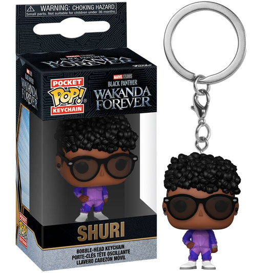 Llavero Pocket POP Marvel Black Panther Wakanda Forever Shuri - imagen 2