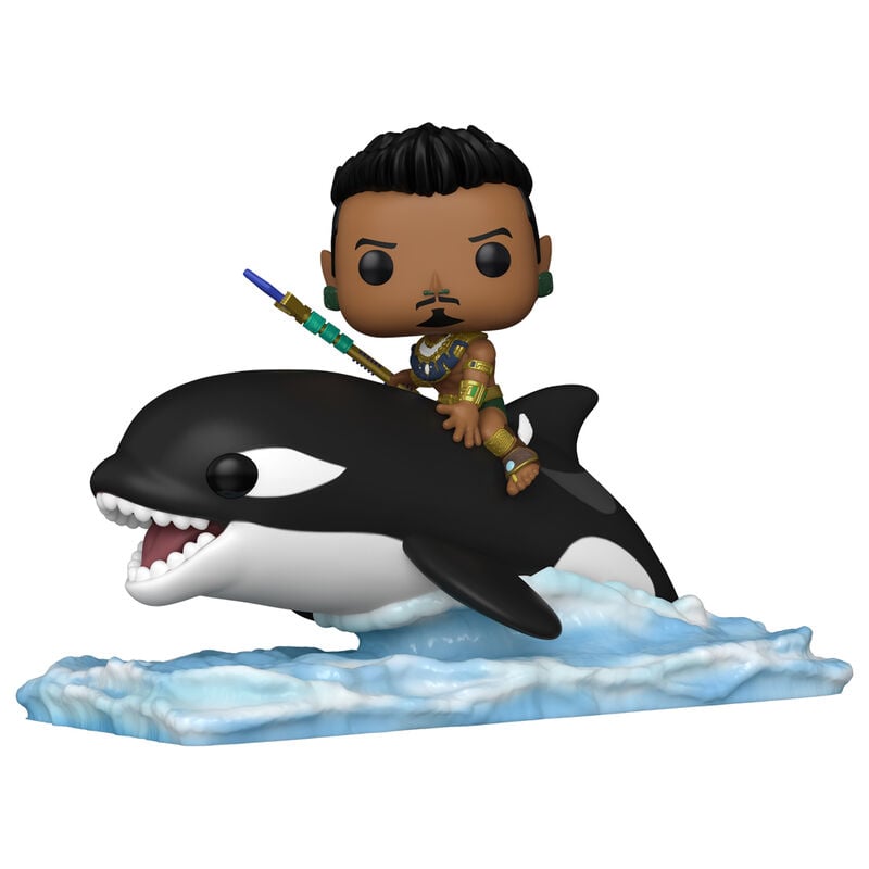 Figura POP Marvel Black Panther Wakanda Forever Namor with Orca - imagen 3