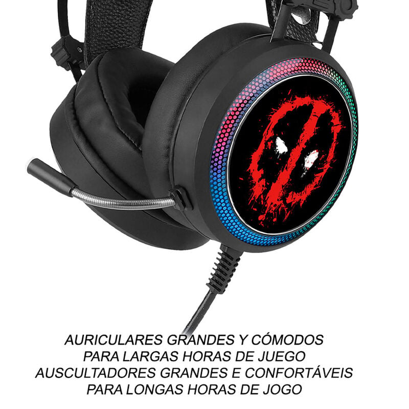 Auriculares gaming Deadpool Marvel - imagen 5