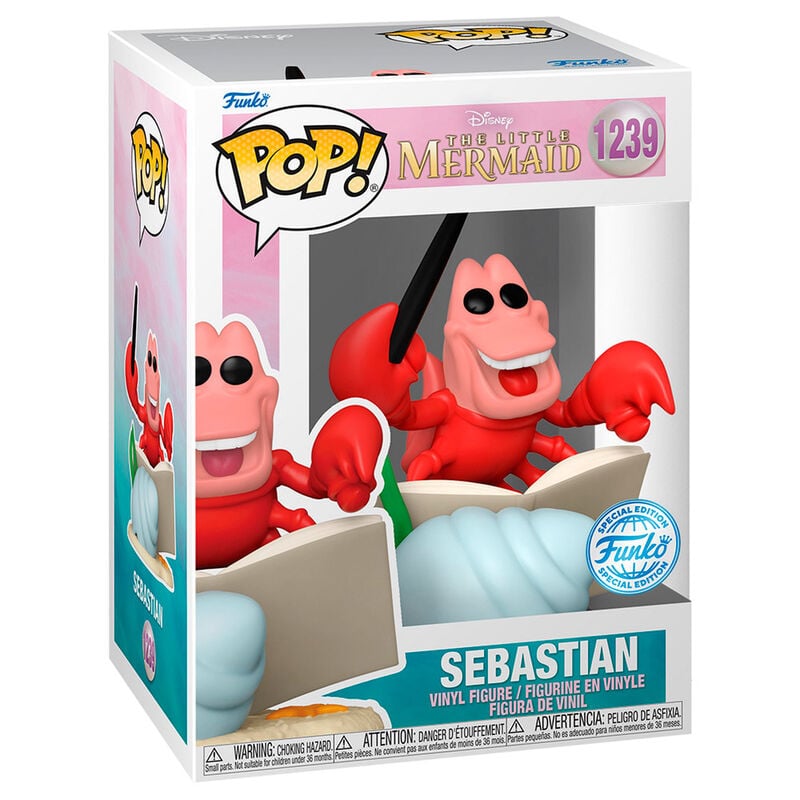 Figura POP Disney La Sirenita Sebastian Exclusive - imagen 2