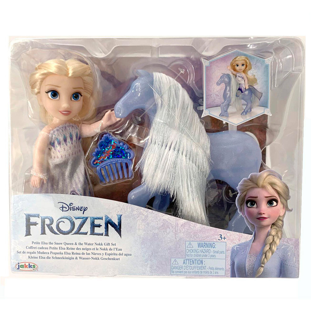 Muñeca Elsa + Nokk Frozen Disney 15cm - imagen 3