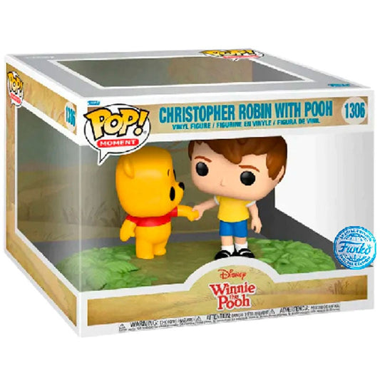 Figura POP Moments Disney Winnie the Pooh Christopher Robin with Pooh Exclusive - imagen 2